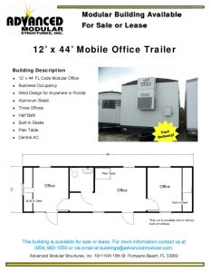 thumbnail of 12 x 44 Office Trailer