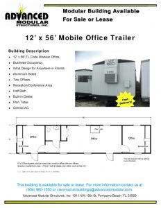 thumbnail of 12 x 56 Office Trailer