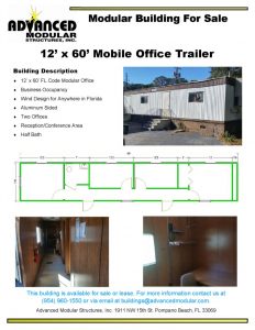 thumbnail of 12 x 60 Office Trailer For Sale Eustis