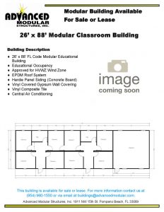 thumbnail of 26 x 88 modular classroom used