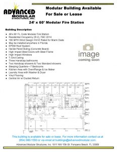 thumbnail of 48 x 60 Modular Fire Station for Sale or Lease SSI4655AB