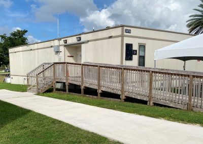 Image of modular health care building on site in south florida miami