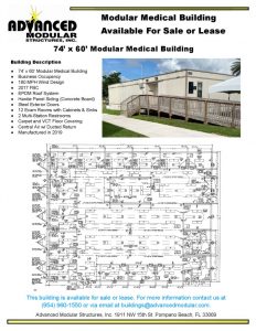 thumbnail of 74 x 60 Modular Medical Building For Sale or Lease