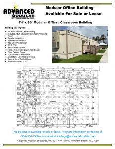 thumbnail of 74 x 60 Modular Office Classroom Building