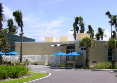 Modular building for Boca Beach Club temporary access center