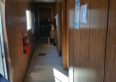 12 x 60 construction trailer interior hallway