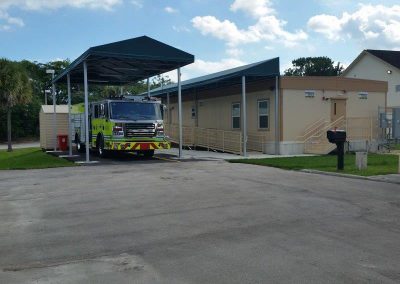 Modular Fire Station building installed by Advanced Modular Structures in Miami, FL