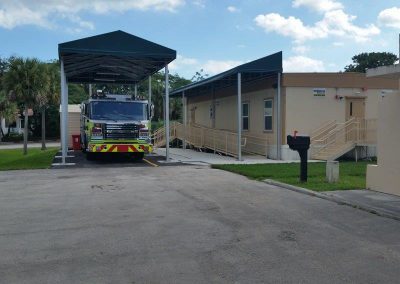 Advanced Modular Structures modular fire station building project in Miami, FL