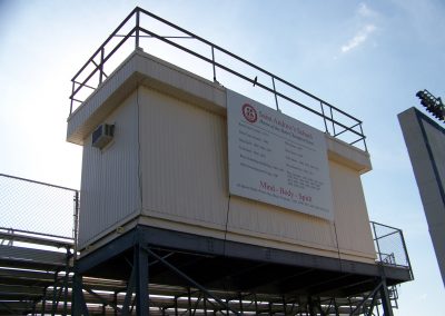Modular Press Box at St Andrews School in Boca Raton, FL by Advanced Modular Structures