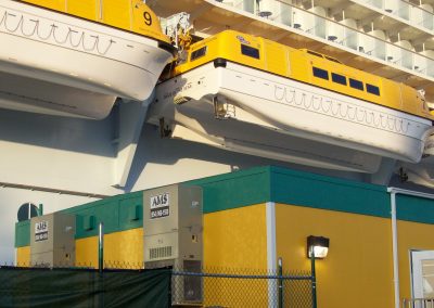 Modular security building for Royal Caribbean Cruise Lines